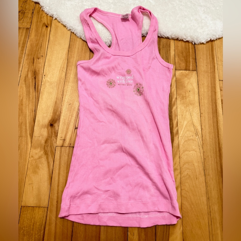 Pink Graphic Tank Top